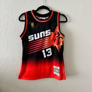 Suns Mitchell & Ness Black/Orange 96-97 Kids L